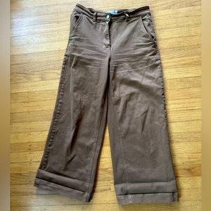 Everlane brown/tan wide leg pants size 8